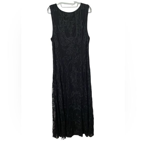 Madelyn Mae Sundance Black Embroidered Maxi Dress - Size S - Picture 2 of 3